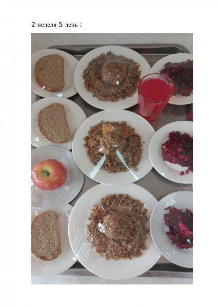 Ежедневное меню бесплатного питания с приложением фото блюд/ Фотосурет тағамдары бар күнделікті тегін тамақтану мәзірі