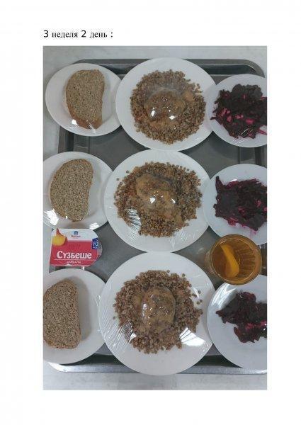 Ежедневное меню бесплатного питания с приложением фото блюд/ Фотосурет тағамдары бар күнделікті тегін тамақтану мәзірі