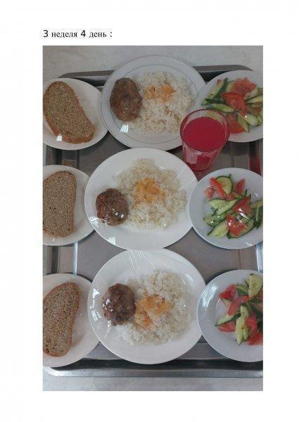 Ежедневное меню бесплатного питания с приложением фото блюд/ Фотосурет тағамдары бар күнделікті тегін тамақтану мәзірі