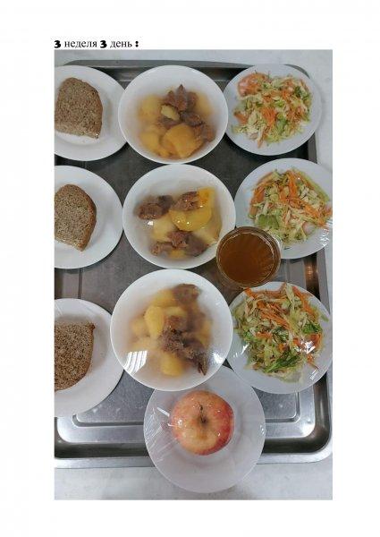 Ежедневное меню бесплатного питания с приложением фото блюд/ Фотосурет тағамдары бар күнделікті тегін тамақтану мәзірі