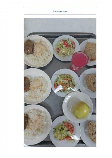 Ежедневное меню бесплатного питания с приложением фото блюд/ Фотосурет тағамдары бар күнделікті тегін тамақтану мәзірі