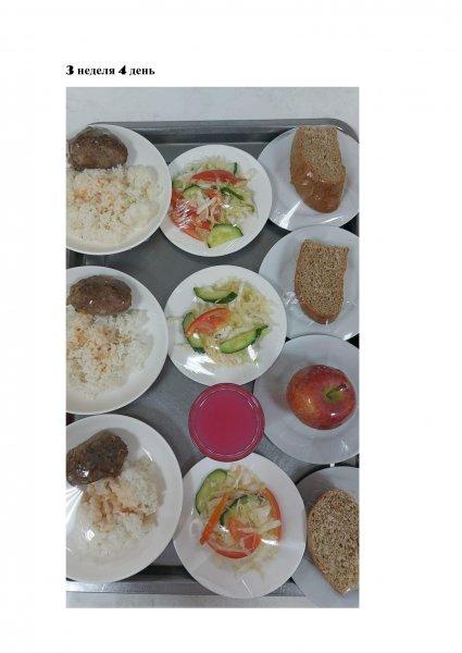 Ежедневное меню бесплатного питания с приложением фото блюд/ Фотосурет тағамдары бар күнделікті тегін тамақтану мәзірі