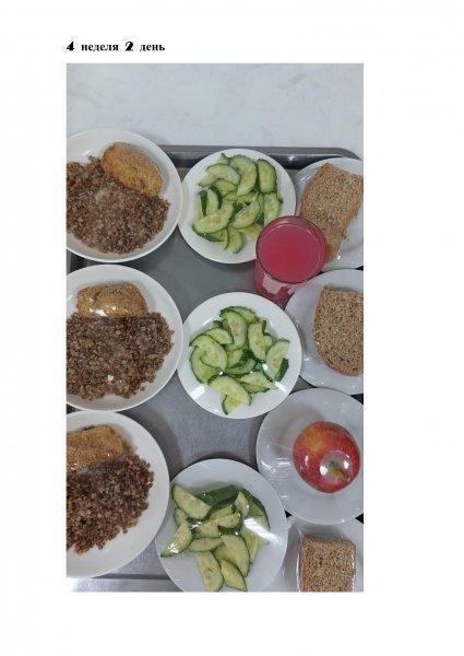 Ежедневное меню бесплатного питания с приложением фото блюд/ Фотосурет тағамдары бар күнделікті тегін тамақтану мәзірі