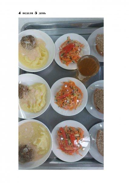 Ежедневное меню бесплатного питания с приложением фото блюд/ Фотосурет тағамдары бар күнделікті тегін тамақтану мәзірі