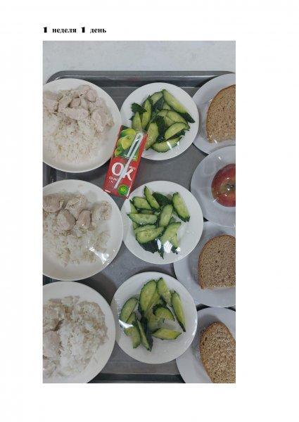 Ежедневное меню бесплатного питания с приложением фото блюд/ Фотосурет тағамдары бар күнделікті тегін тамақтану мәзірі