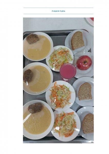 Ежедневное меню бесплатного питания с приложением фото блюд/ Фотосурет тағамдары бар күнделікті тегін тамақтану мәзірі