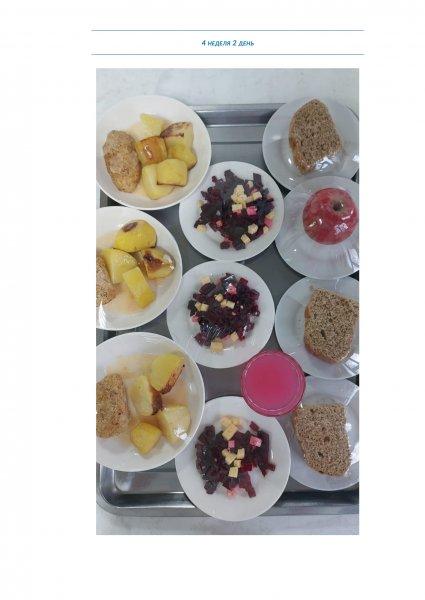 Ежедневное меню бесплатного питания с приложением фото блюд/ Фотосурет тағамдары бар күнделікті тегін тамақтану мәзірі