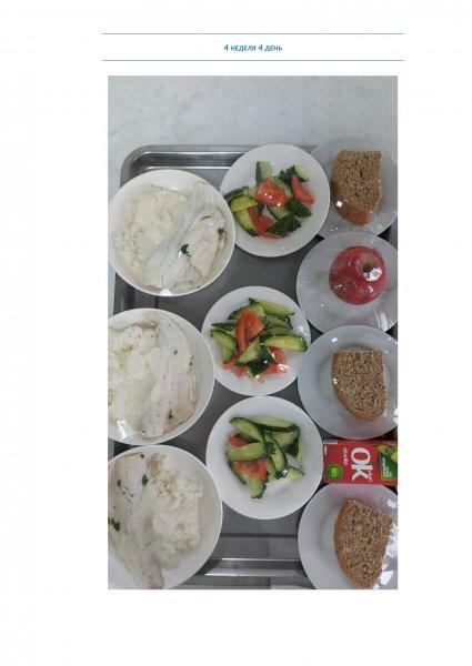 Ежедневное меню бесплатного питания с приложением фото блюд/ Фотосурет тағамдары бар күнделікті тегін тамақтану мәзірі