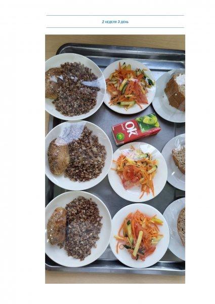 Ежедневное меню бесплатного питания с приложением фото блюд/ Фотосурет тағамдары бар күнделікті тегін тамақтану мәзірі