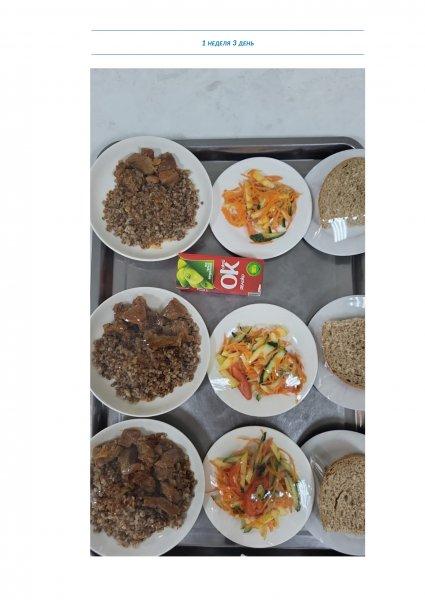 Ежедневное меню бесплатного питания с приложением фото блюд/ Фотосурет тағамдары бар күнделікті тегін тамақтану мәзірі