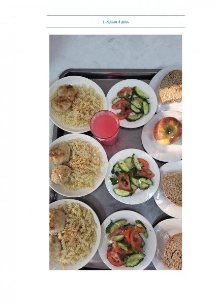 Ежедневное меню бесплатного питания с приложением фото блюд/ Фотосурет тағамдары бар күнделікті тегін тамақтану мәзірі