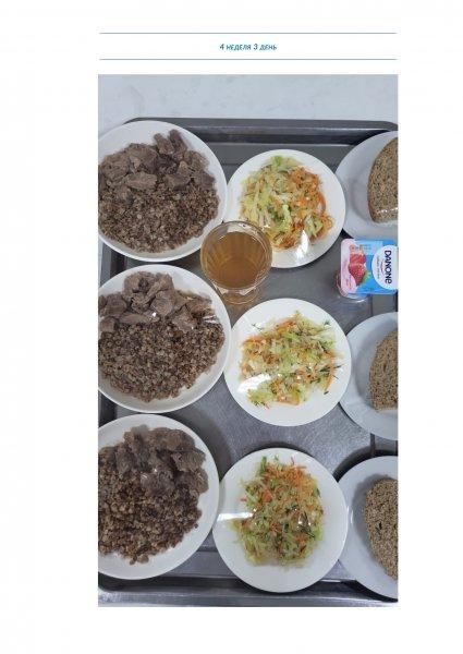 Ежедневное меню бесплатного питания с приложением фото блюд/ Фотосурет тағамдары бар күнделікті тегін тамақтану мәзірі