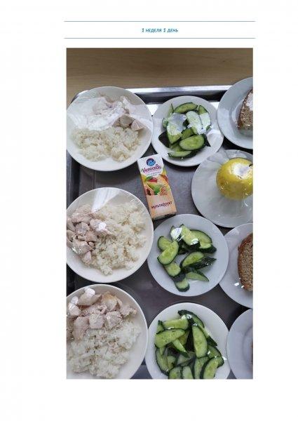 Ежедневное меню бесплатного питания с приложением фото блюд/ Фотосурет тағамдары бар күнделікті тегін тамақтану мәзірі