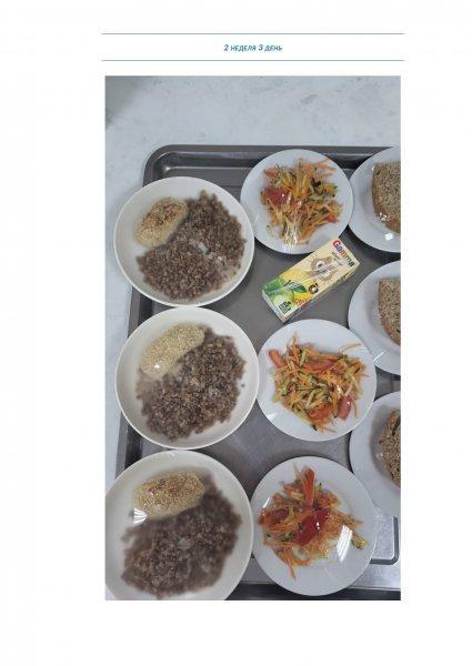 Ежедневное меню бесплатного питания с приложением фото блюд/ Фотосурет тағамдары бар күнделікті тегін тамақтану мәзірі