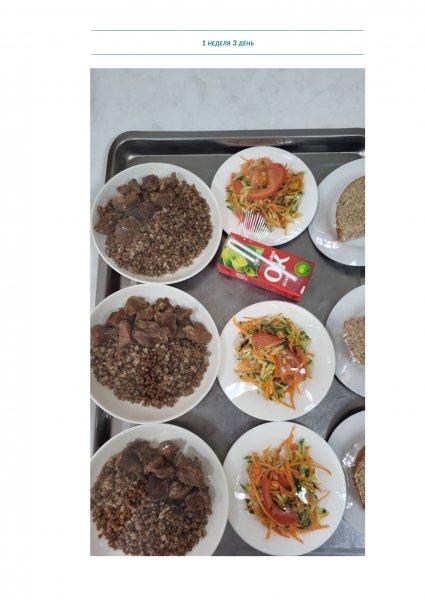 Ежедневное меню бесплатного питания с приложением фото блюд/ Фотосурет тағамдары бар күнделікті тегін тамақтану мәзірі