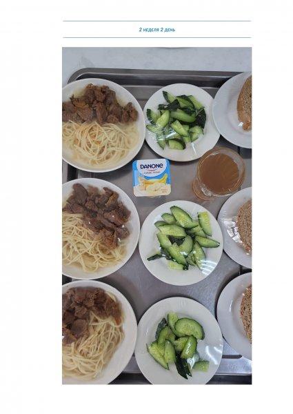 Ежедневное меню бесплатного питания с приложением фото блюд/ Фотосурет тағамдары бар күнделікті тегін тамақтану мәзірі