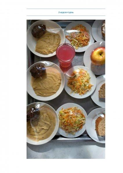 Ежедневное меню бесплатного питания с приложением фото блюд/ Фотосурет тағамдары бар күнделікті тегін тамақтану мәзірі