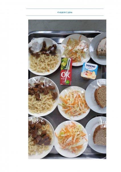 Ежедневное меню бесплатного питания с приложением фото блюд/ Фотосурет тағамдары бар күнделікті тегін тамақтану мәзірі