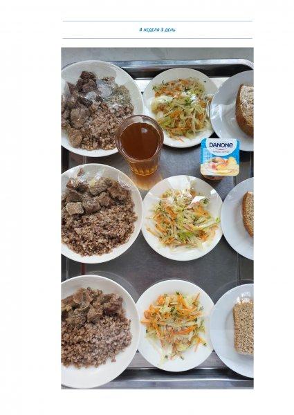 Ежедневное меню бесплатного питания с приложением фото блюд/ Фотосурет тағамдары бар күнделікті тегін тамақтану мәзірі