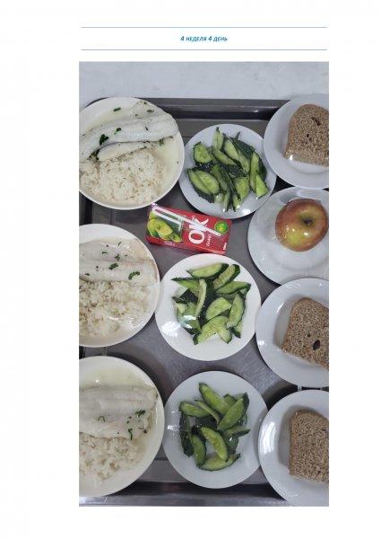 Ежедневное меню бесплатного питания с приложением фото блюд/ Фотосурет тағамдары бар күнделікті тегін тамақтану мәзірі