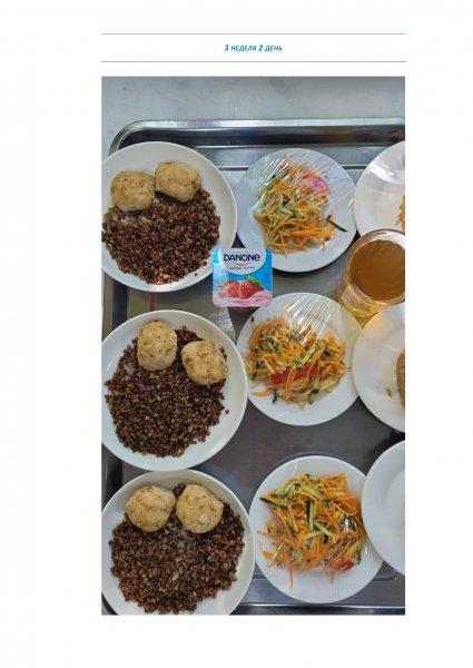 Ежедневное меню бесплатного питания с приложением фото блюд/ Фотосурет тағамдары бар күнделікті тегін тамақтану мәзірі