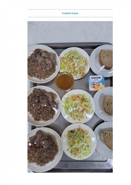 Ежедневное меню бесплатного питания с приложением фото блюд/ Фотосурет тағамдары бар күнделікті тегін тамақтану мәзірі