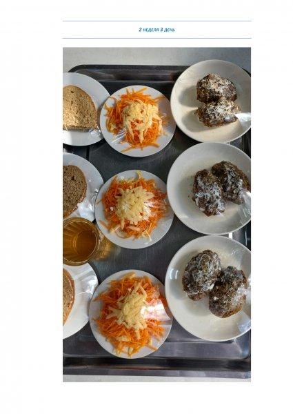 Ежедневное меню бесплатного питания с приложением фото блюд/ Фотосурет тағамдары бар күнделікті тегін тамақтану мәзірі