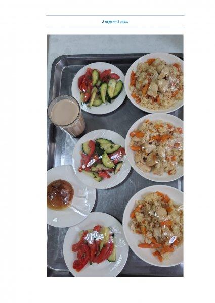 Ежедневное меню бесплатного питания с приложением фото блюд/ Фотосурет тағамдары бар күнделікті тегін тамақтану мәзірі