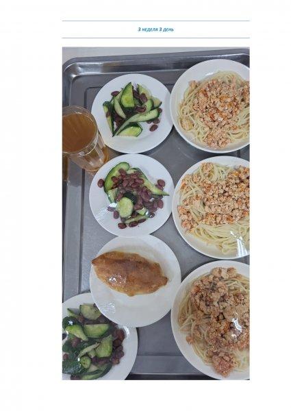 Ежедневное меню бесплатного питания с приложением фото блюд/ Фотосурет тағамдары бар күнделікті тегін тамақтану мәзірі