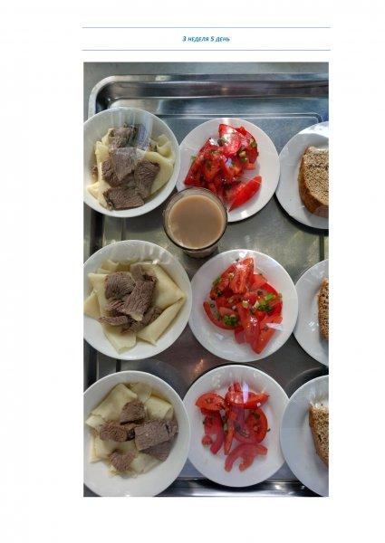 Ежедневное меню бесплатного питания с приложением фото блюд/ Фотосурет тағамдары бар күнделікті тегін тамақтану мәзірі