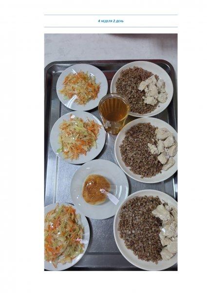 Ежедневное меню бесплатного питания с приложением фото блюд/ Фотосурет тағамдары бар күнделікті тегін тамақтану мәзірі