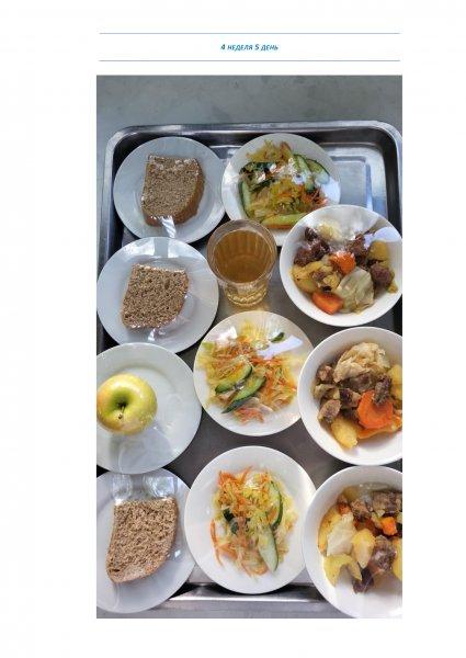 Ежедневное меню бесплатного питания с приложением фото блюд/ Фотосурет тағамдары бар күнделікті тегін тамақтану мәзірі