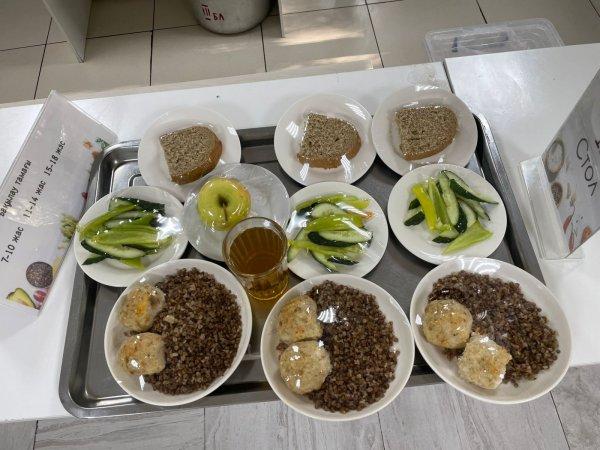 Фотосурет тағамдары бар күнделікті тегін тамақтану мәзірі/Ежедневное меню бесплатного питания с приложением фото блюд