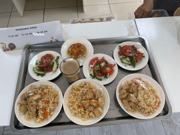 Фотосурет тағамдары бар күнделікті тегін тамақтану мәзірі/Ежедневное меню бесплатного питания с приложением фото блюд