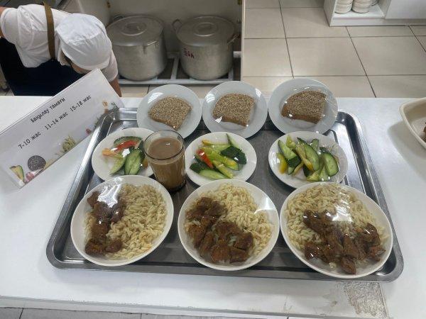 Фотосурет тағамдары бар күнделікті тегін тамақтану мәзірі/Ежедневное меню бесплатного питания с приложением фото блюд