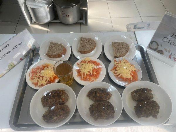 Фотосурет тағамдары бар күнделікті тегін тамақтану мәзірі/Ежедневное меню бесплатного питания с приложением фото блюд