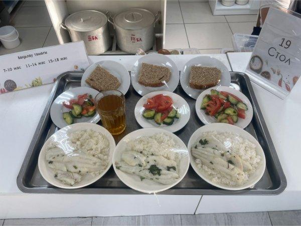 Фотосурет тағамдары бар күнделікті тегін тамақтану мәзірі/Ежедневное меню бесплатного питания с приложением фото блюд