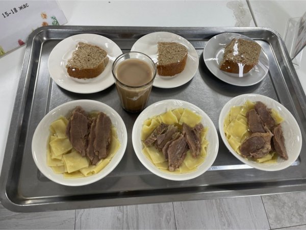 Фотосурет тағамдары бар күнделікті тегін тамақтану мәзірі/Ежедневное меню бесплатного питания с приложением фото блюд