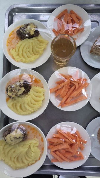 Фотосурет тағамдары бар күнделікті тегін тамақтану мәзірі/Ежедневное меню бесплатного питания с приложением фото блюд