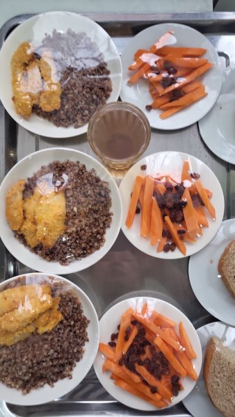 Фотосурет тағамдары бар күнделікті тегін тамақтану мәзірі/Ежедневное меню бесплатного питания с приложением фото блюд