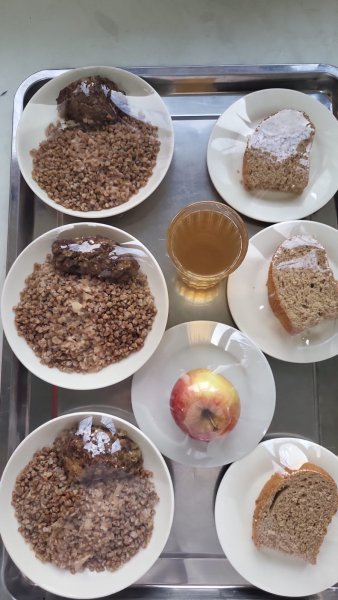 Фотосурет тағамдары бар күнделікті тегін тамақтану мәзірі/Ежедневное меню бесплатного питания с приложением фото блюд