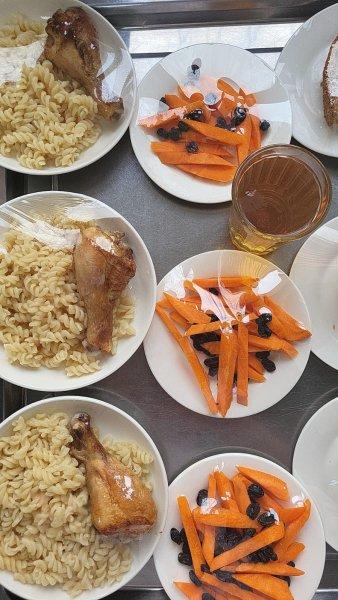 Фотосурет тағамдары бар күнделікті тегін тамақтану мәзірі/Ежедневное меню бесплатного питания с приложением фото блюд