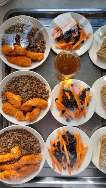 Фотосурет тағамдары бар күнделікті тегін тамақтану мәзірі/Ежедневное меню бесплатного питания с приложением фото блюд