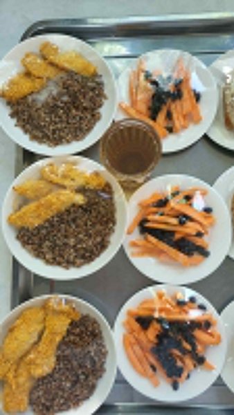 Фотосурет тағамдары бар күнделікті тегін тамақтану мәзірі/Ежедневное меню бесплатного питания с приложением фото блюд